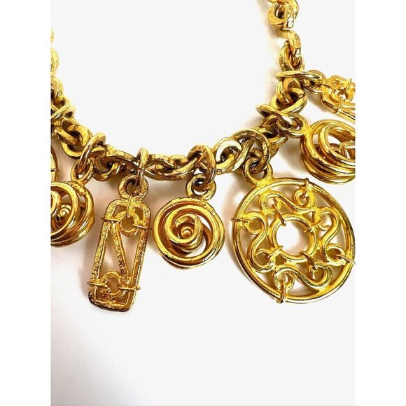 Vintage Gold Celine Necklace 1990s - Picture 2 of 10